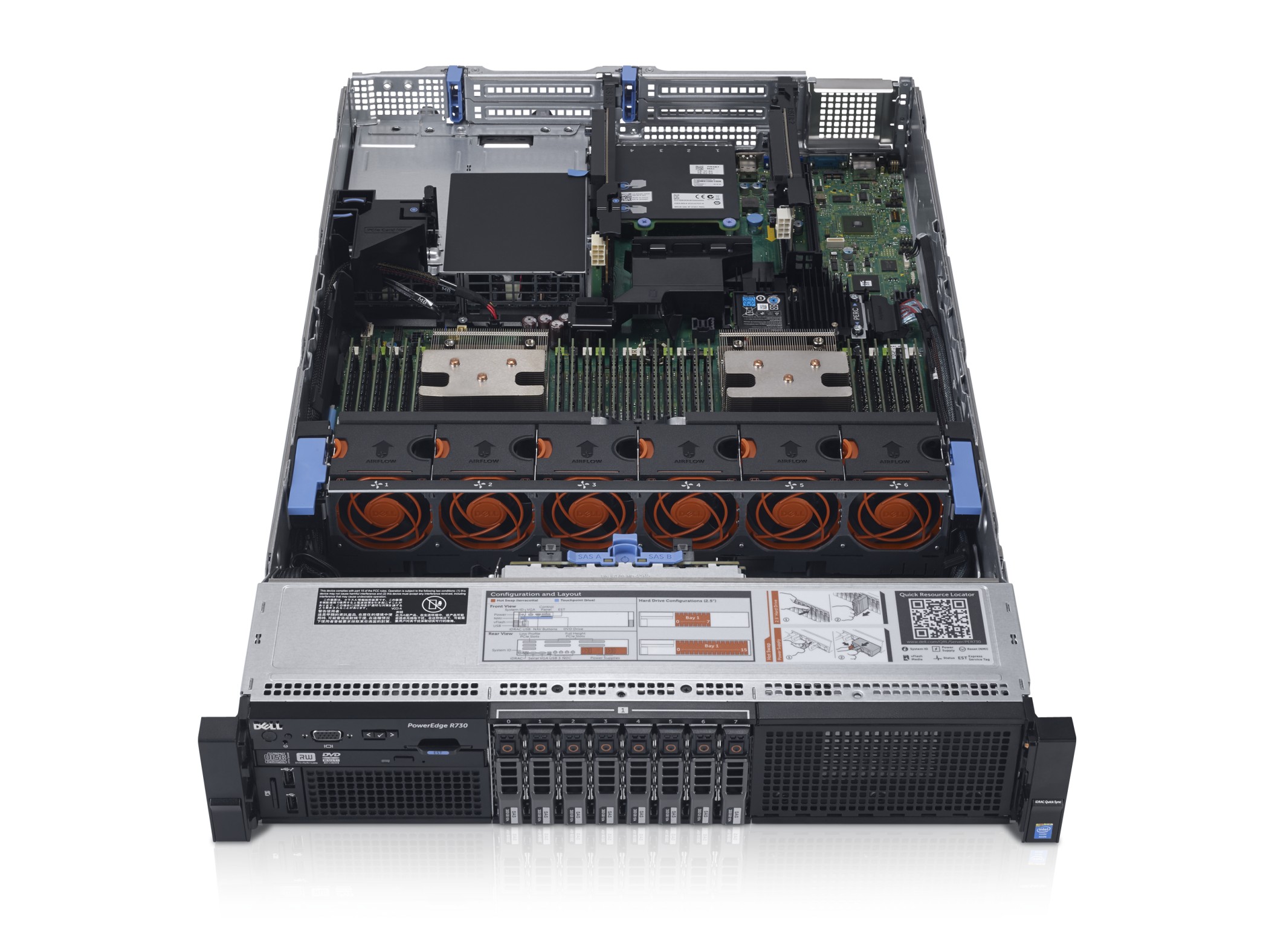 SERVER DELL POWEREDGE R730 E5-2609V3 2.5″ HDD Base 6 cores, 1.9GHz, 15M Cache, No Turbo